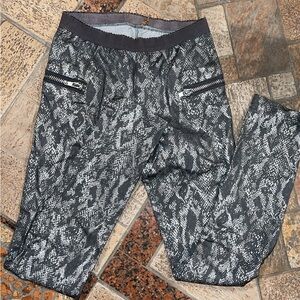 Metallic Snakeskin Leggings